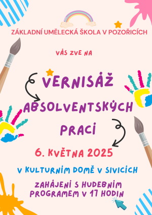 ZUŠ Pozořice - Vernisáž absolventských prací